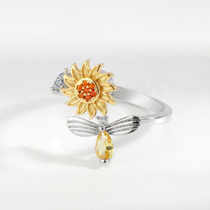 Spinner Sunflower Mood Ring