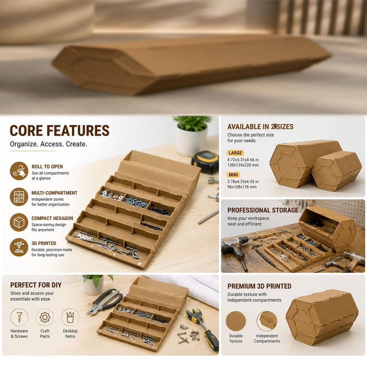 3D Printed Modular Storage Box